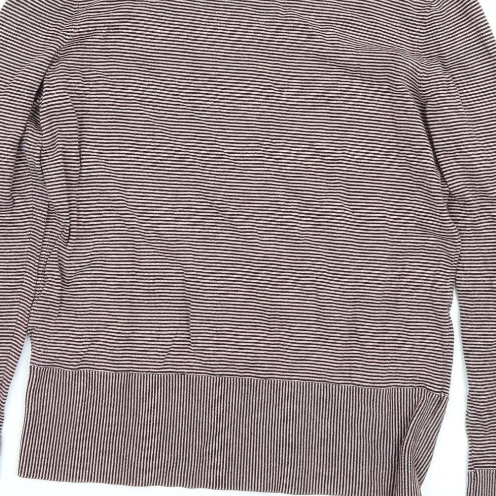 Warehouse Womens Red Striped  Pullover Jumper Size 16