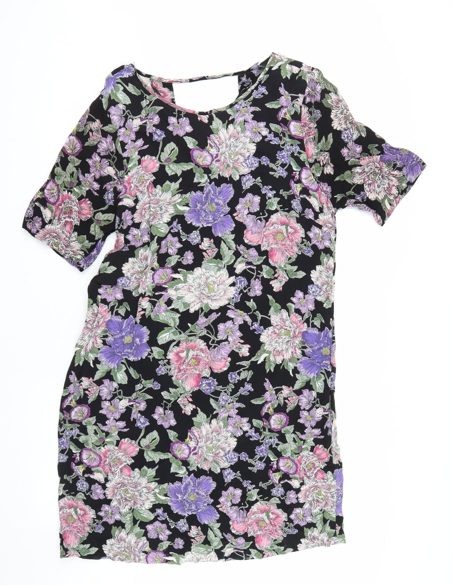 New Look Womens Multicoloured Floral  T-Shirt Dress  Size 16