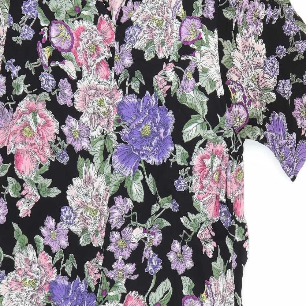 New Look Womens Multicoloured Floral  T-Shirt Dress  Size 16