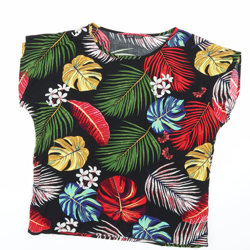Shien Womens Multicoloured Floral  Basic Blouse Size L