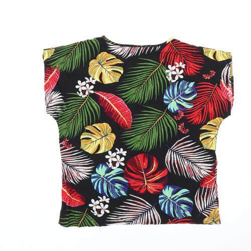 Shien Womens Multicoloured Floral  Basic Blouse Size L
