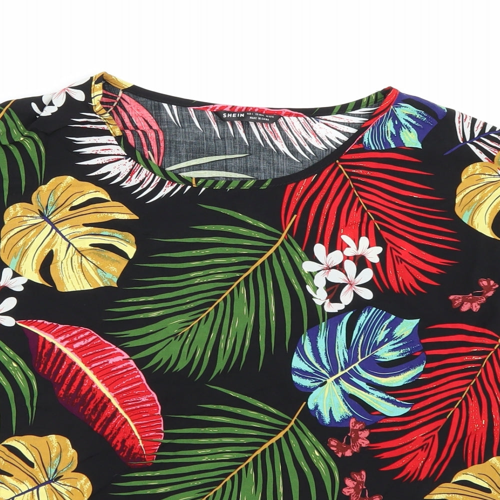 Shien Womens Multicoloured Floral  Basic Blouse Size L