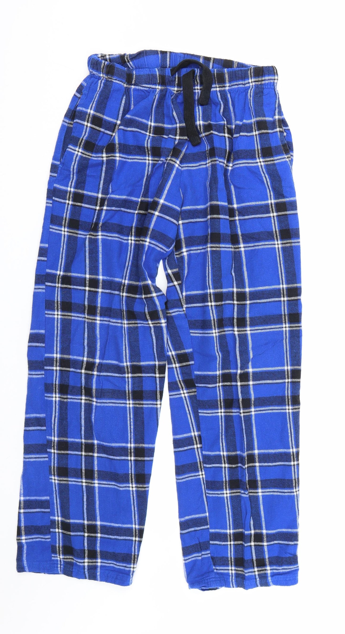 George Mens Blue Plaid   Pyjama Pants Size S