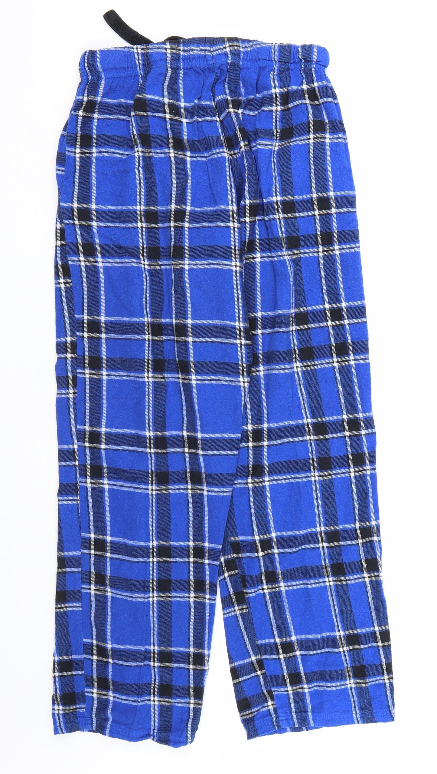 George Mens Blue Plaid   Pyjama Pants Size S