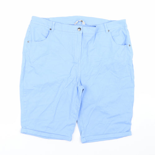 Pinns Womens Blue   Bermuda Shorts Size 18