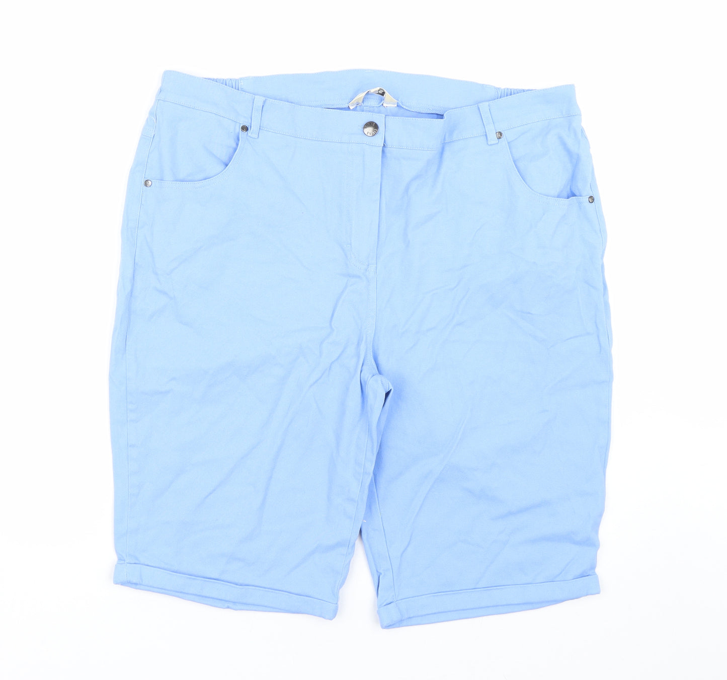 Pinns Womens Blue   Bermuda Shorts Size 18