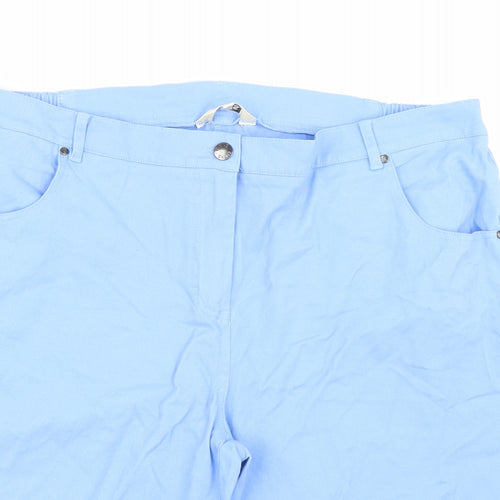 Pinns Womens Blue   Bermuda Shorts Size 18
