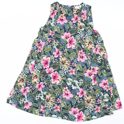 LabelBe Womens Green Floral  Tank Dress  Size 18