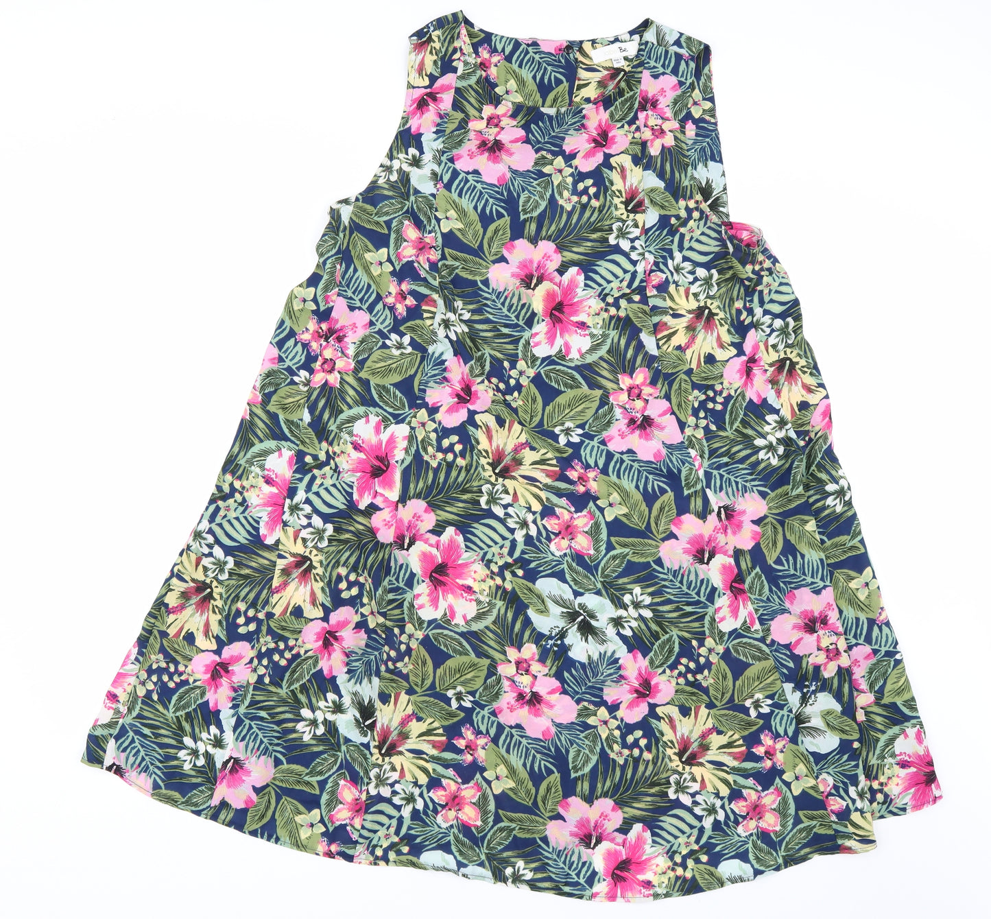 LabelBe Womens Green Floral  Tank Dress  Size 18