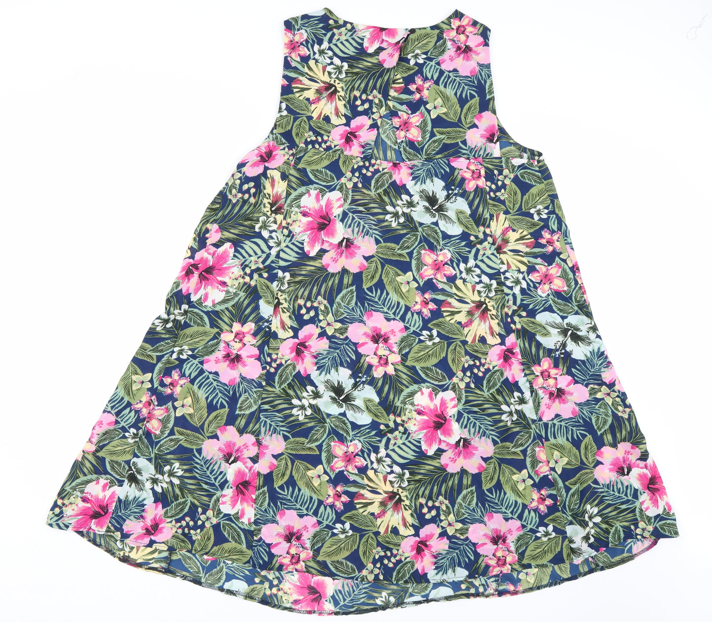 LabelBe Womens Green Floral  Tank Dress  Size 18