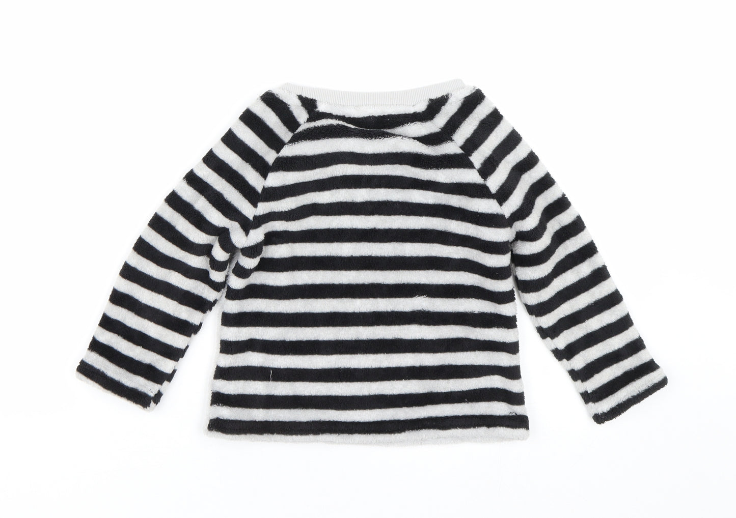 Very Girls Grey Striped  Top Pyjama Top Size 2-3 Years  - Monster