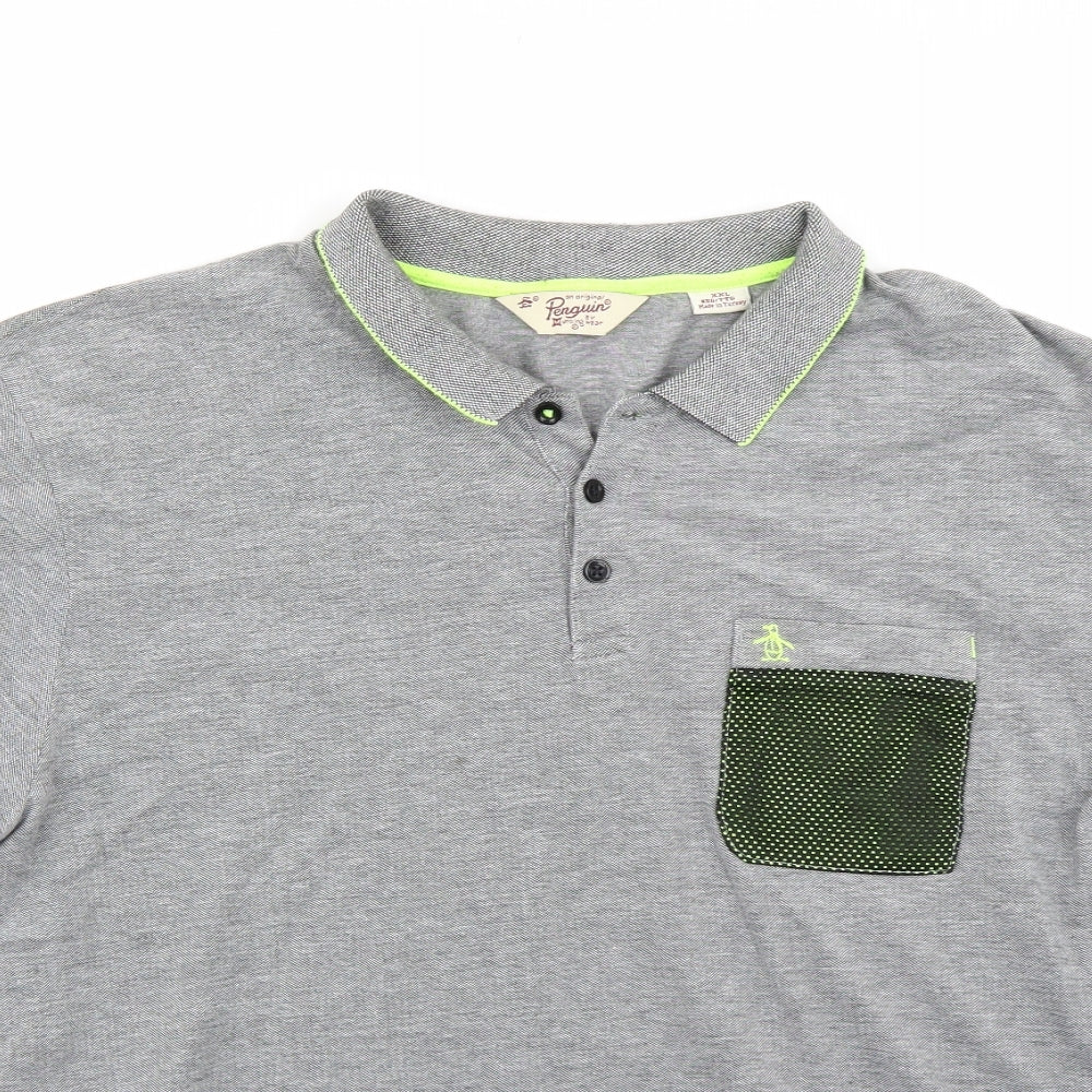 Penguin Mens Grey    Polo Size 2XL