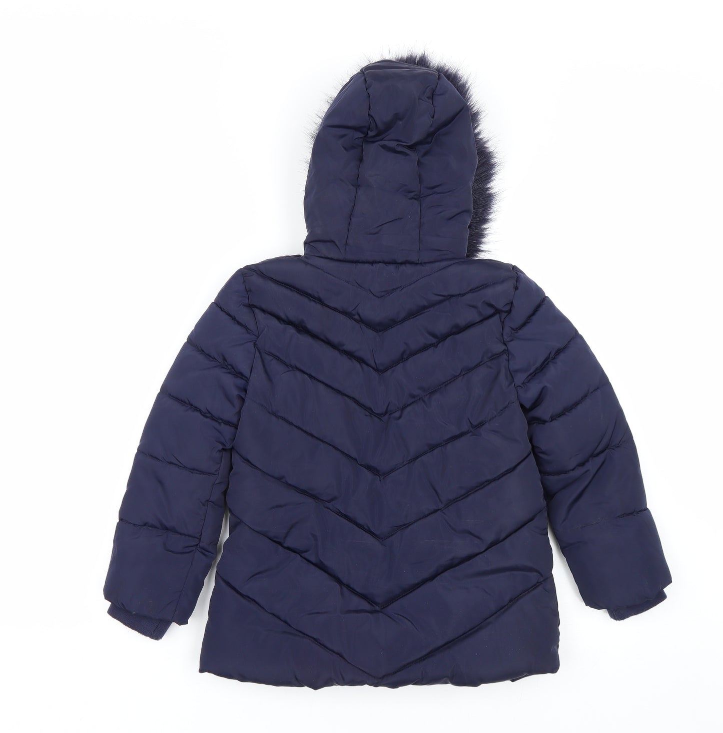 George Girls Blue   Rain Coat Coat Size 6-7 Years