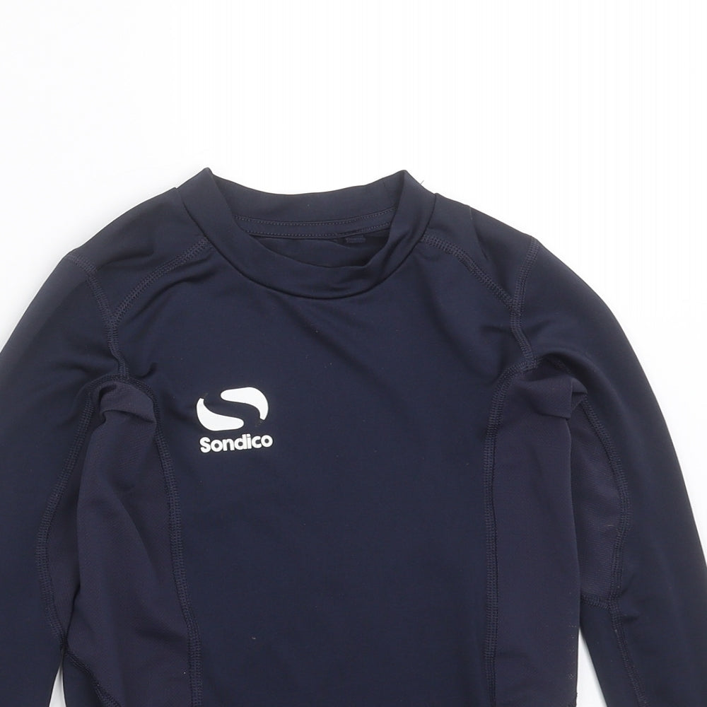 Sondico Boys Blue   Basic T-Shirt Size 7-8 Years  - base layer