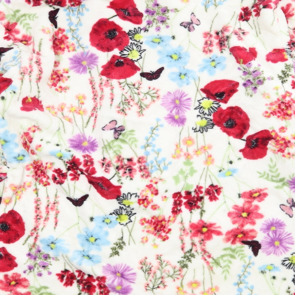 George Womens Ivory Floral  Top Robe Size M