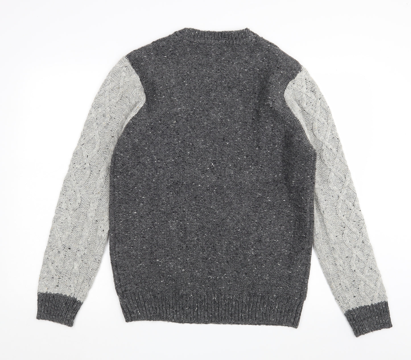 Burton Mens Grey  Knit Pullover Jumper Size M