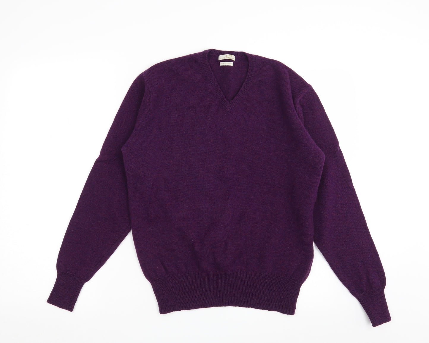 House of Bruar Mens Purple  Knit Pullover Jumper Size M