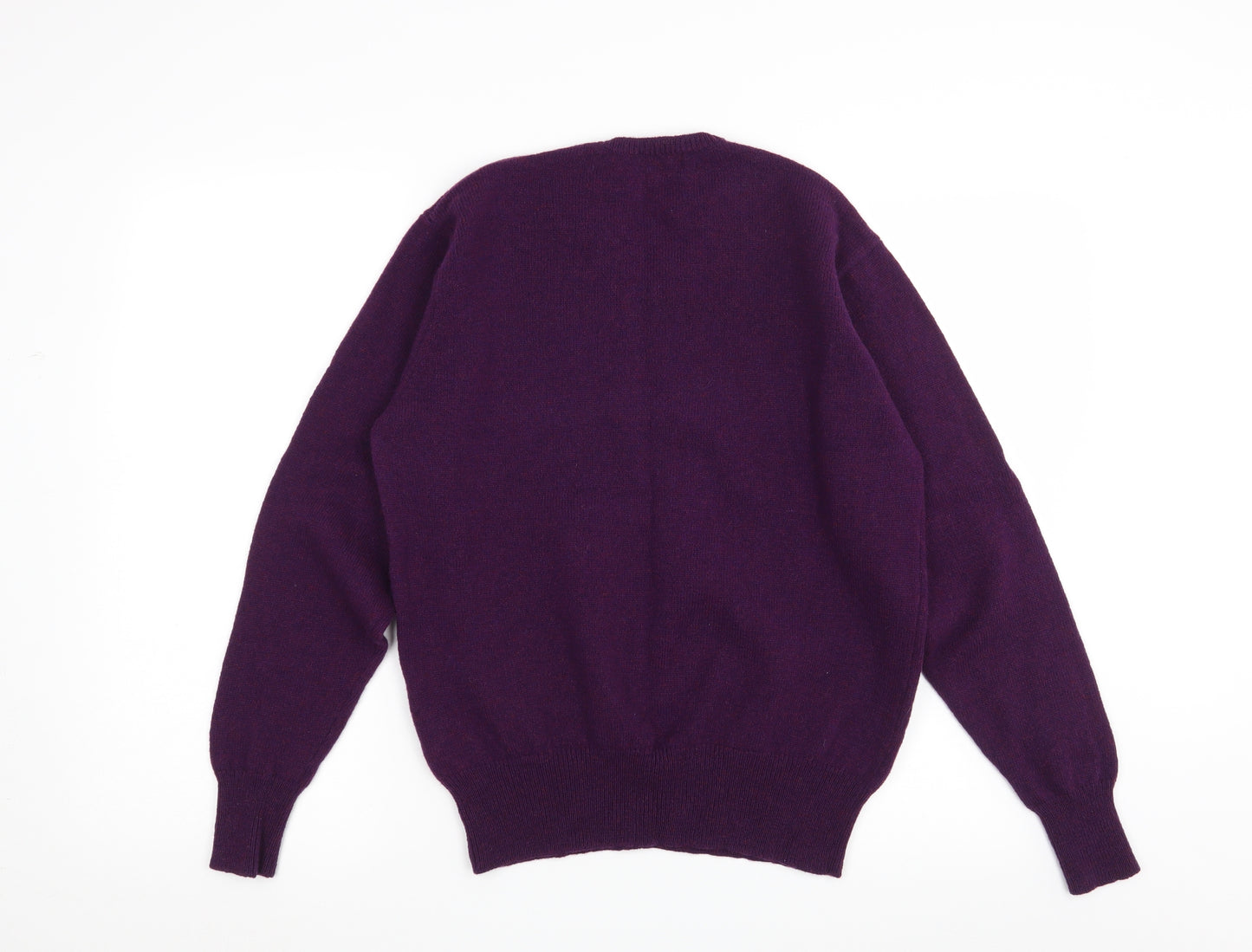 House of Bruar Mens Purple  Knit Pullover Jumper Size M