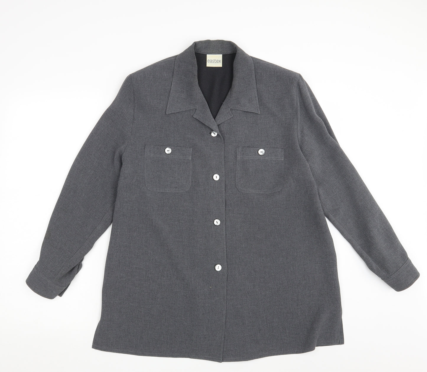 Eastex Womens Grey   Basic Blouse Size 14