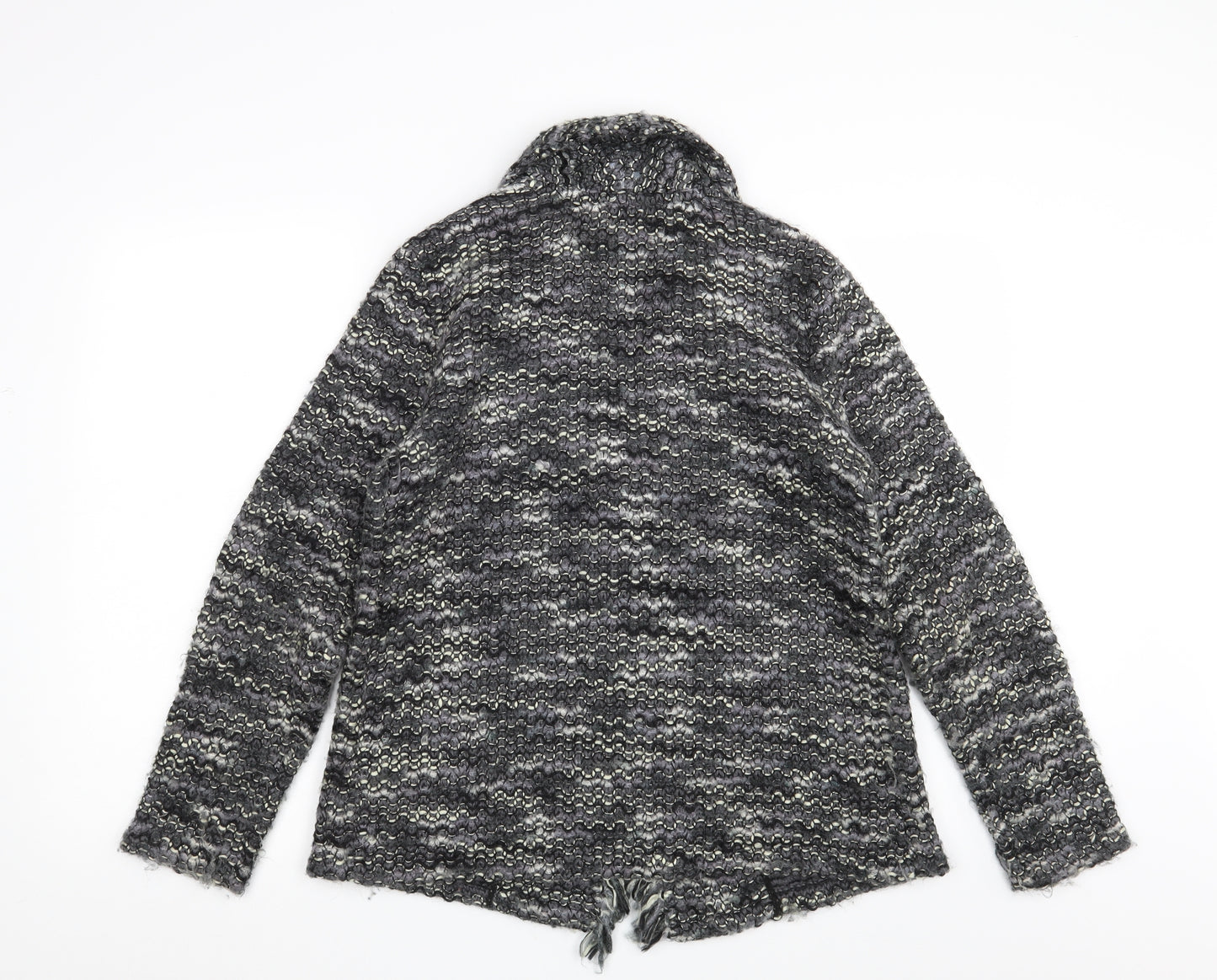 M&Co Womens Grey  Knit Cardigan Jumper Size 14
