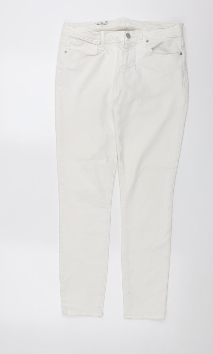 Gap Womens White Denim Skinny Jeans Size 28 in L27 in