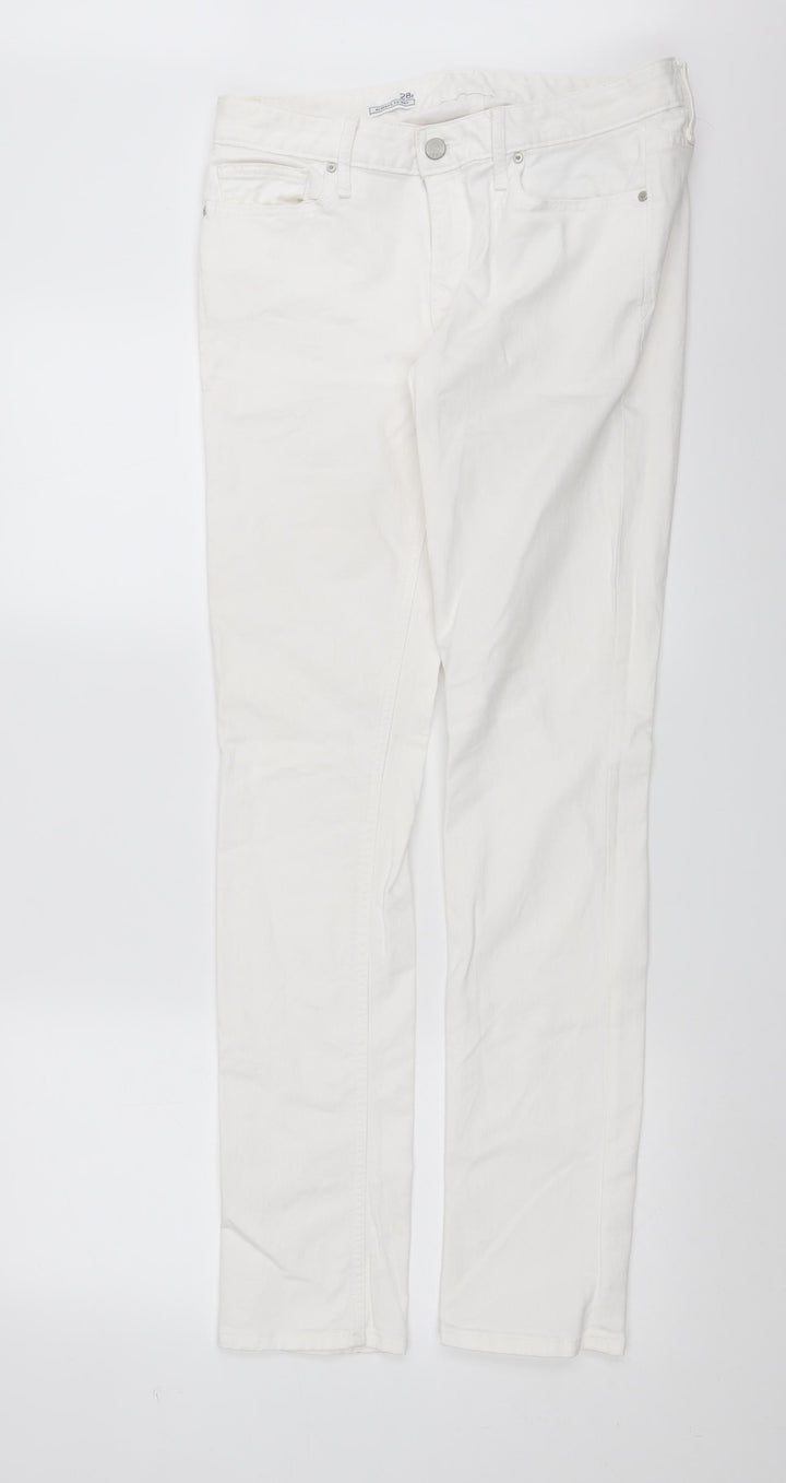 Gap Womens White Denim Skinny Jeans Size 28 in L33 in