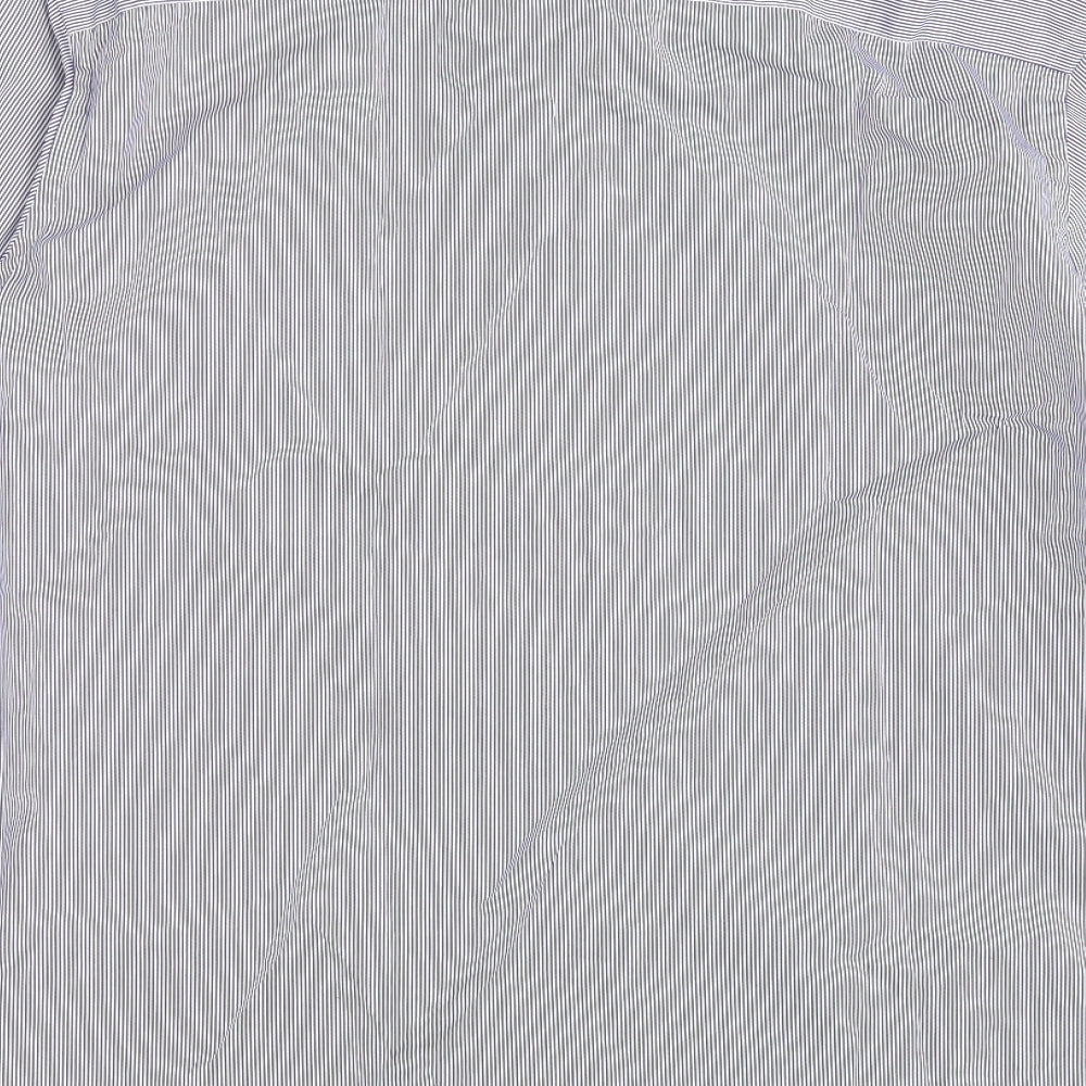 NEXT Mens Blue Striped   Dress Shirt Size 16.5