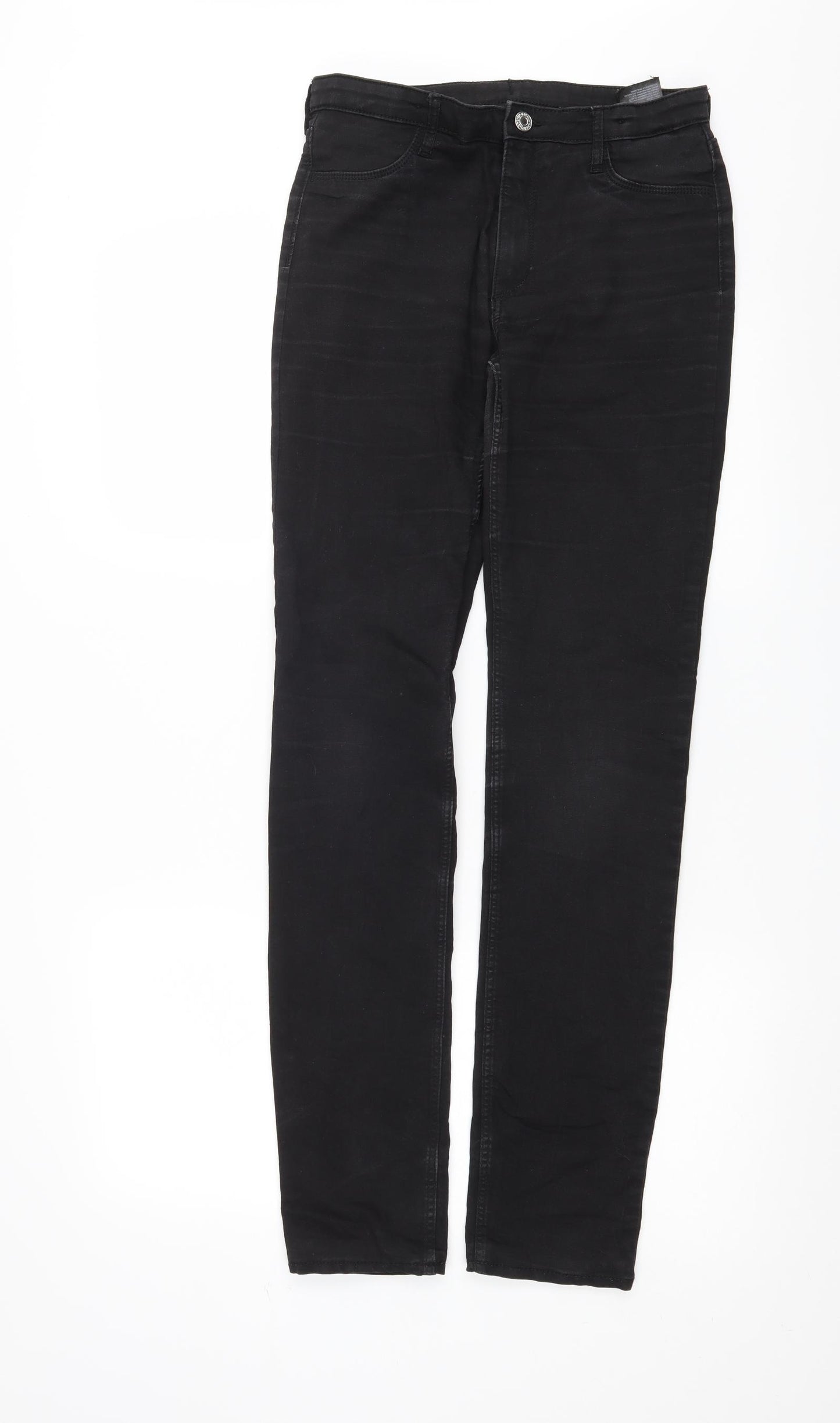 H&M Girls Black  Denim Skinny Jeans Size 14 Years