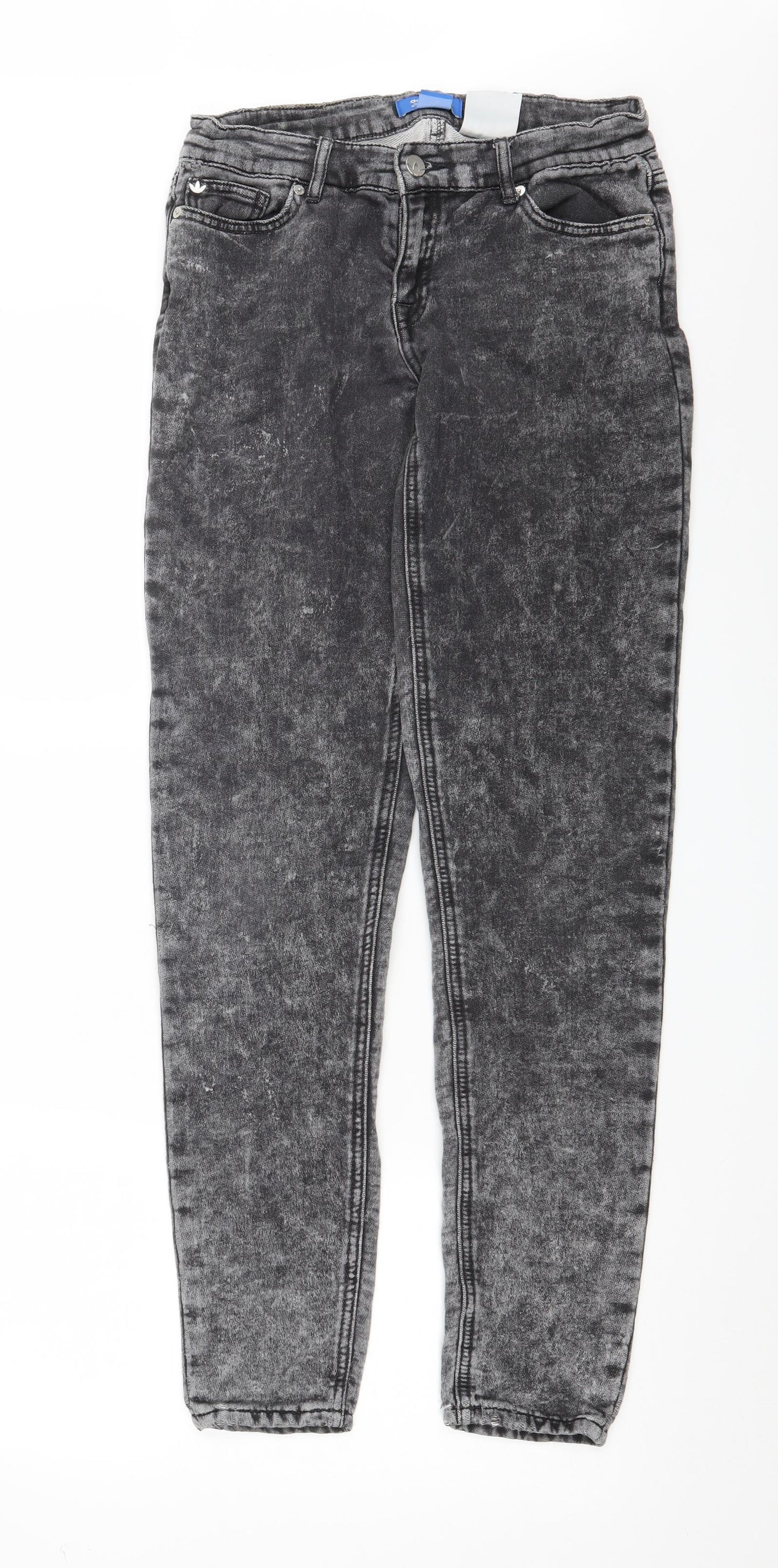 adidas Womens Grey  Denim Skinny Jeans Size 27 in L32 in
