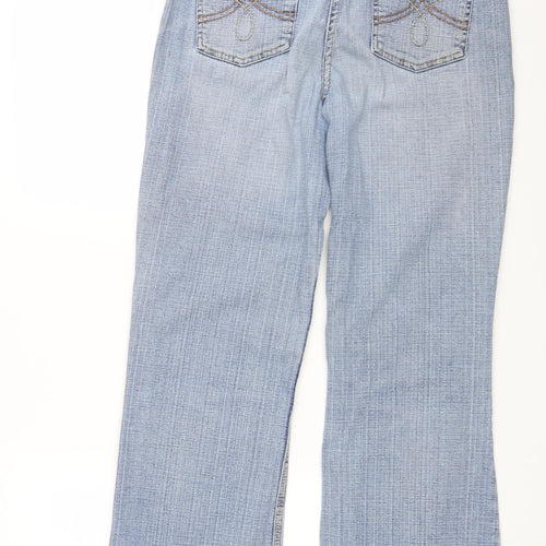 Dorothy Perkins Womens Blue  Denim Straight Jeans Size 12 L27 in