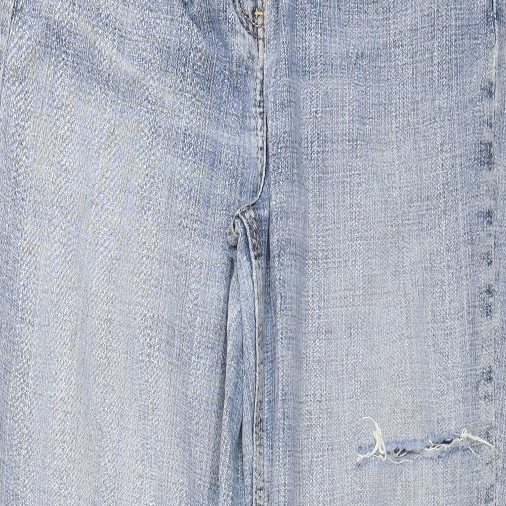 Dorothy Perkins Womens Blue  Denim Straight Jeans Size 12 L27 in