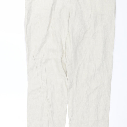 H&M Womens Beige   Trousers  Size 12 L27 in