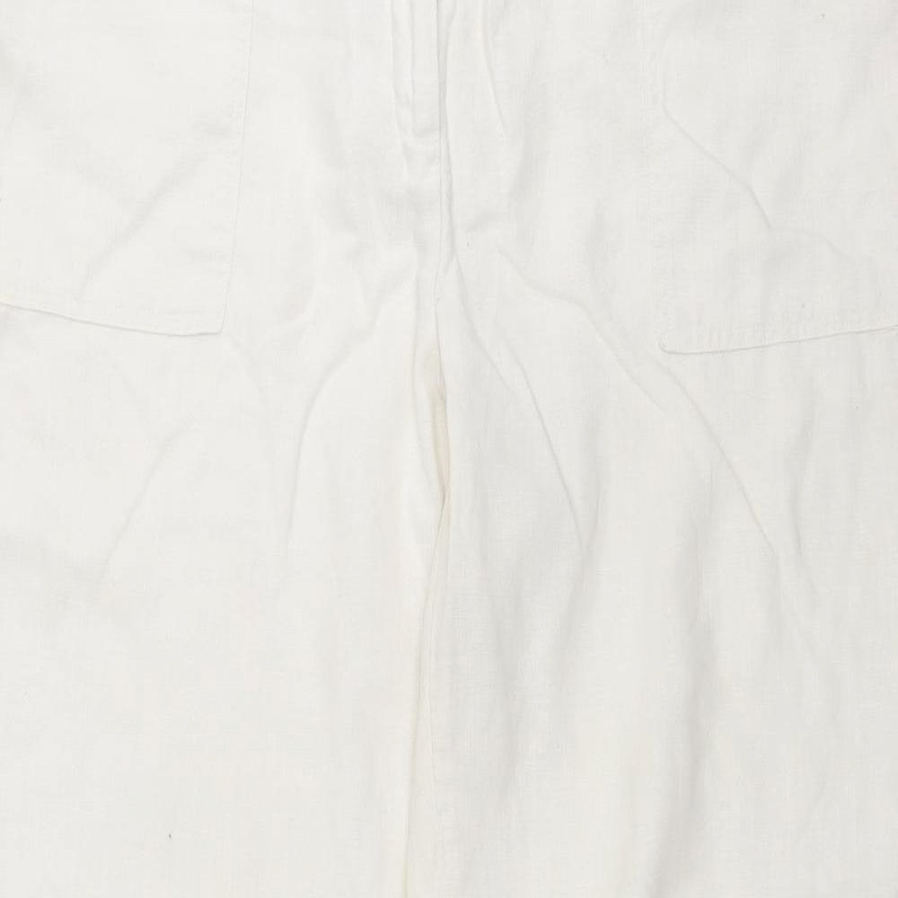 Principles Womens White   Trousers  Size 16 L28 in
