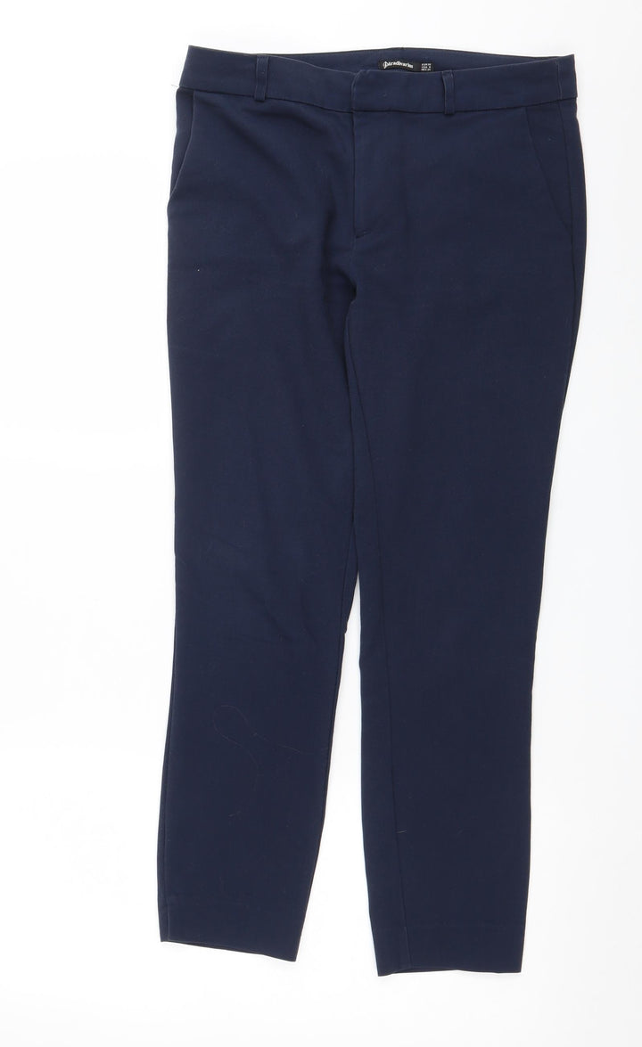 Stradivarius Womens Blue Trousers Size 8 L26 in