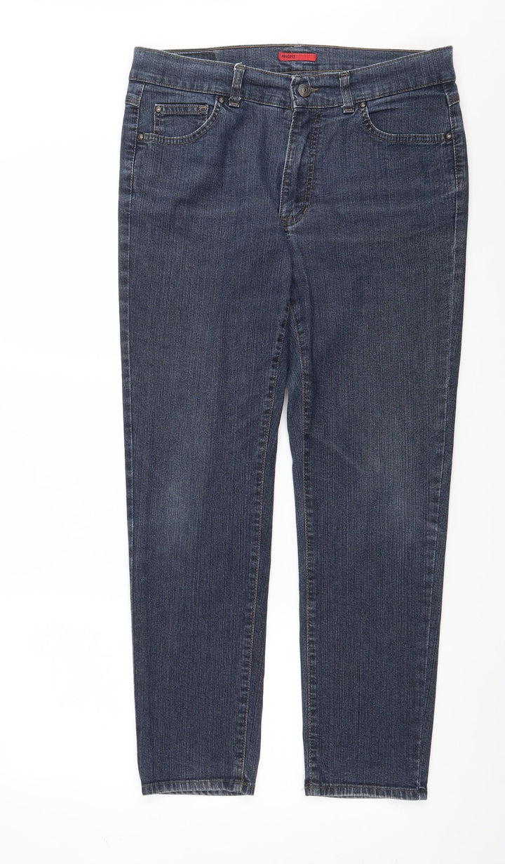 Angels Womens Blue Denim Straight Jeans Size 32 in L29 in