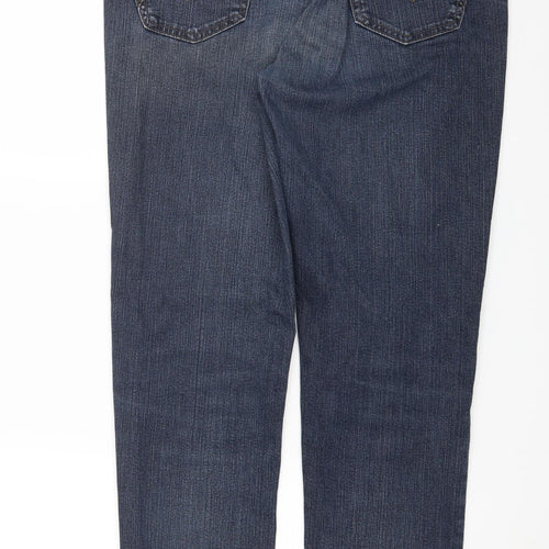 Angels Womens Blue  Denim Straight Jeans Size 32 in L29 in