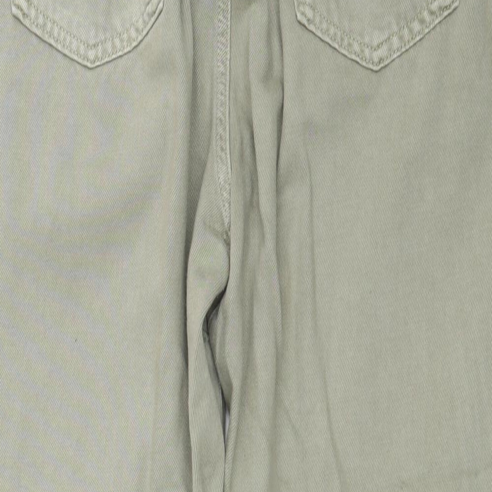 Zara Womens Green  Denim Mom Jeans Size 12 L25 in