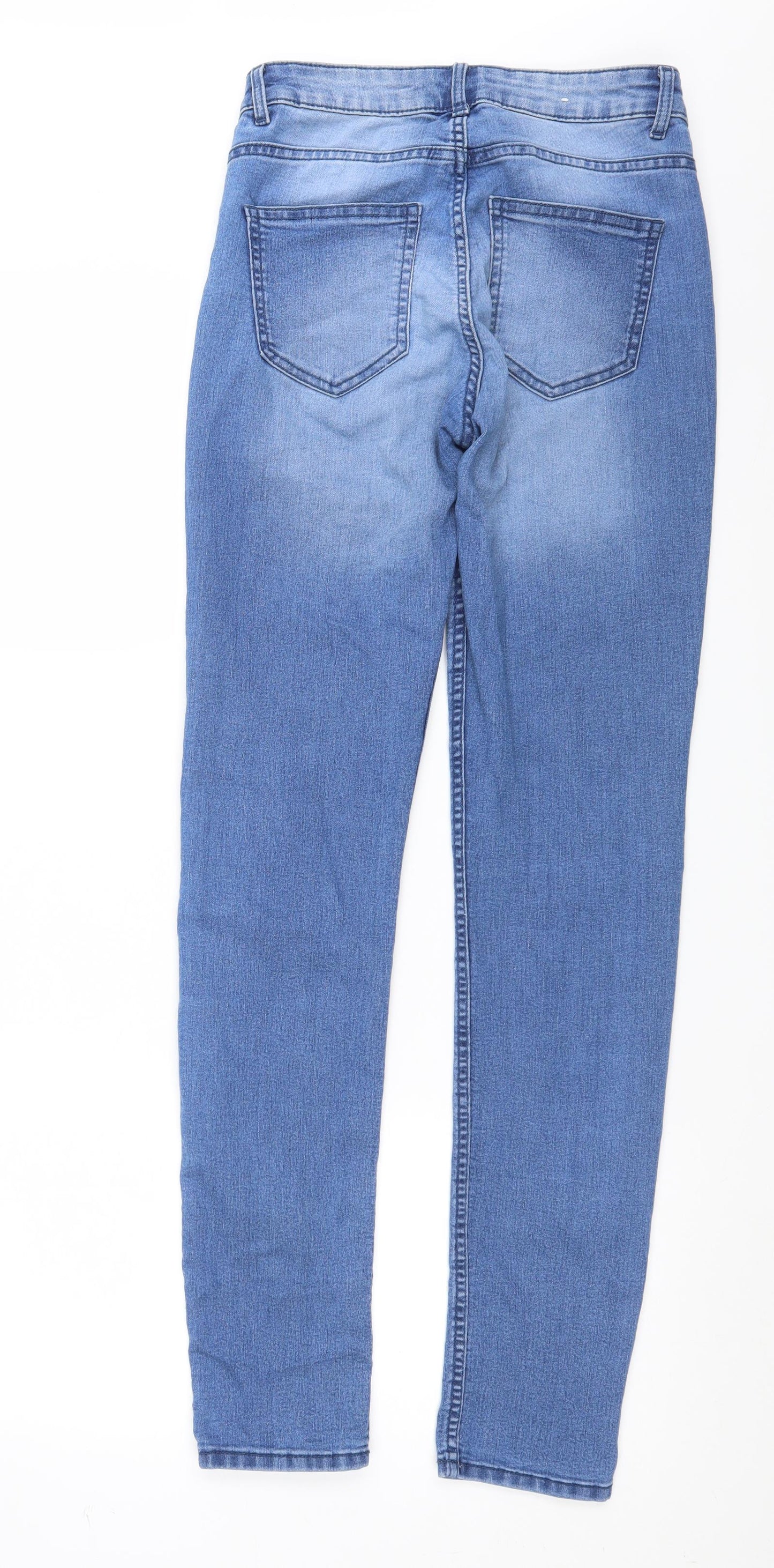 H&M Womens Blue  Denim Skinny Jeans Size 8 L31 in