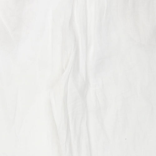 Vivid Womens White   Cropped Trousers Size XS L24 in