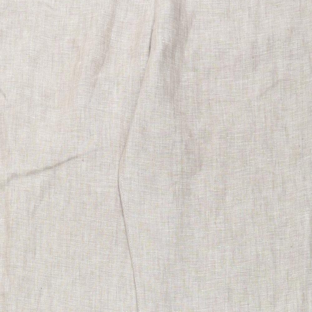 GREAT PLAINS Womens Beige   Trousers  Size 16 L33 in