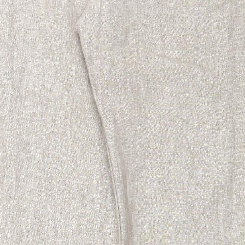 GREAT PLAINS Womens Beige   Trousers  Size 16 L33 in