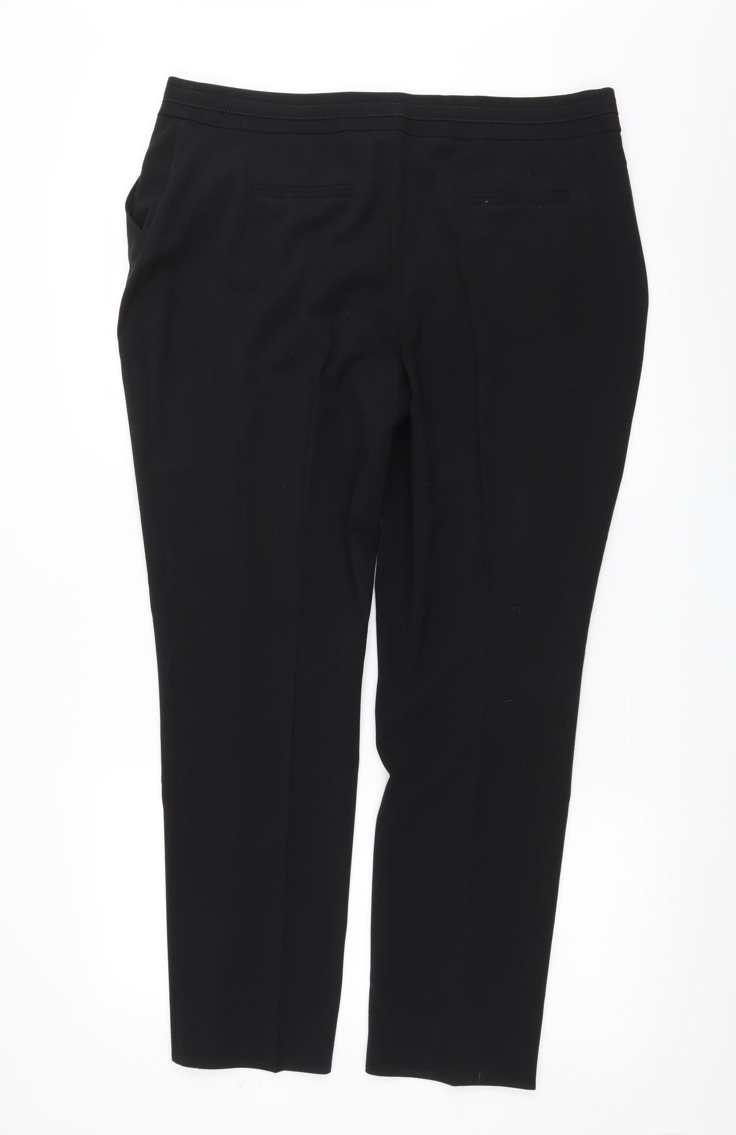 M&Co Womens Black   Trousers  Size 16 L29 in