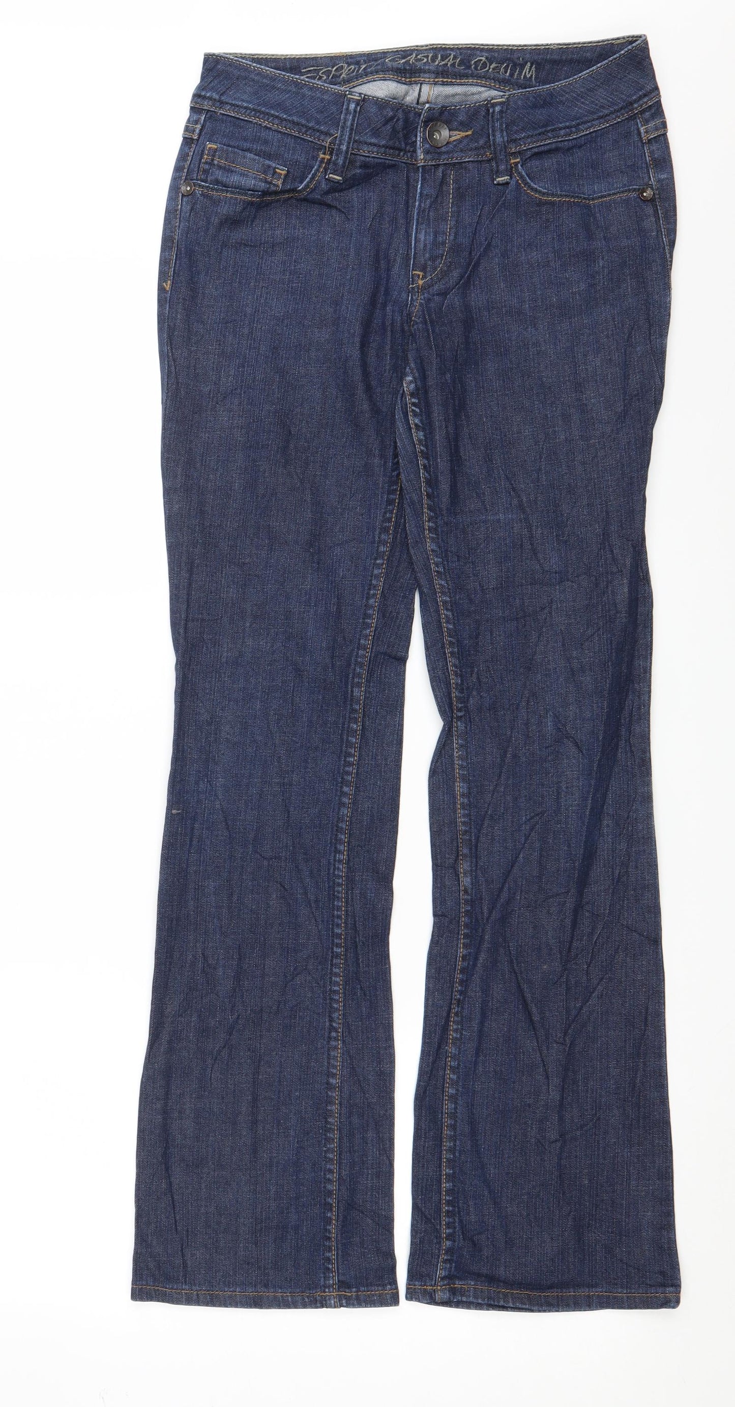 Esprit Womens Blue  Denim Straight Jeans Size 27 in L31 in
