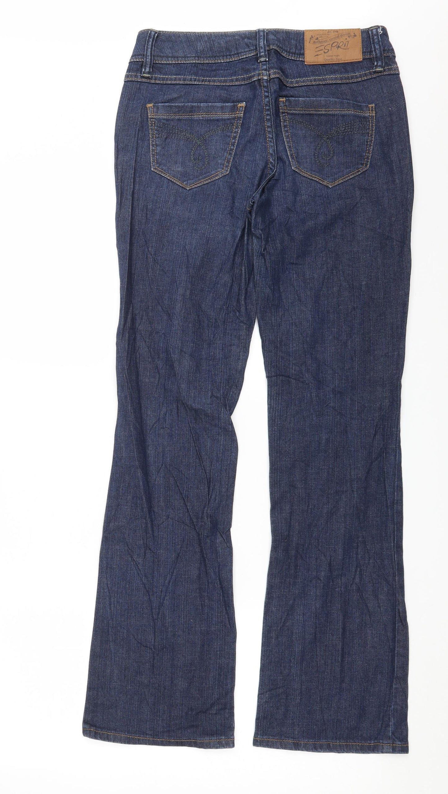 Esprit Womens Blue  Denim Straight Jeans Size 27 in L31 in