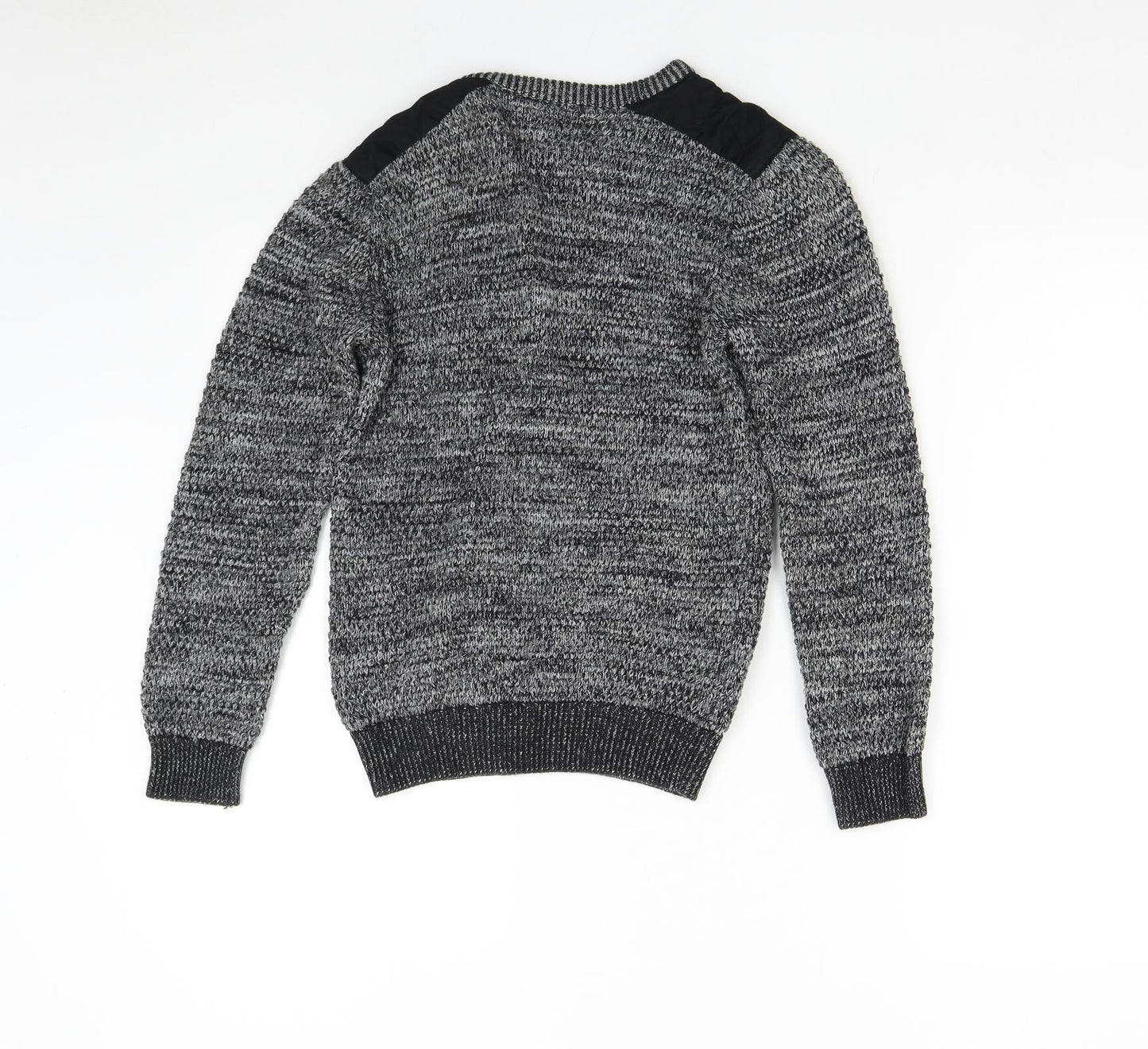 George Boys Grey  Knit Pullover Jumper Size 12-13 Years
