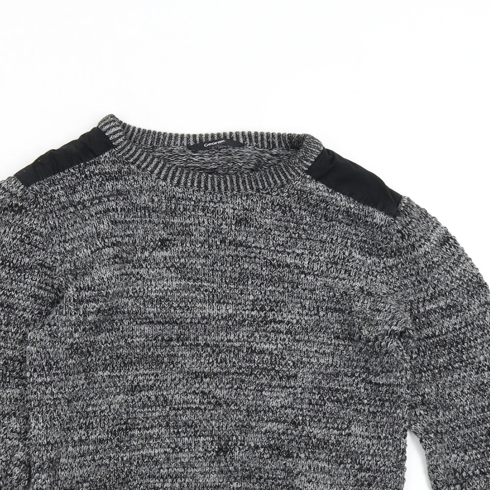 George Boys Grey  Knit Pullover Jumper Size 12-13 Years