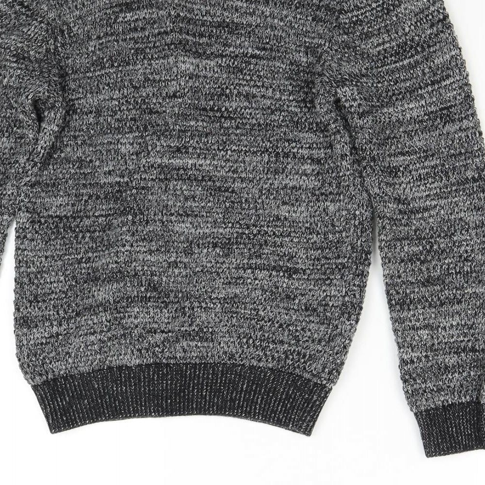 George Boys Grey  Knit Pullover Jumper Size 12-13 Years