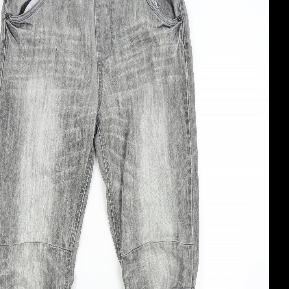 M&S Boys Grey  Denim Straight Jeans Size 14 Years