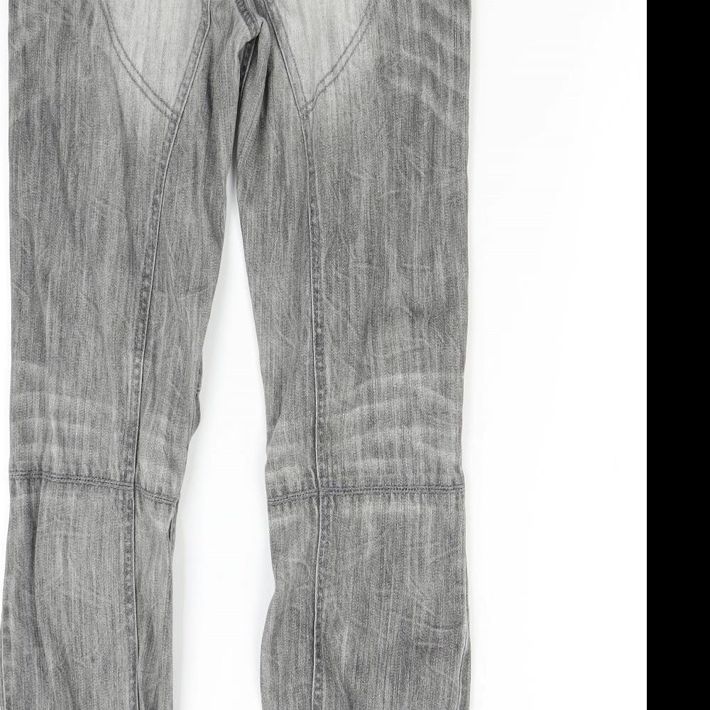 M&S Boys Grey  Denim Straight Jeans Size 14 Years