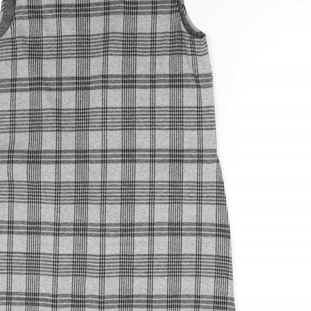 Primark Womens Grey Check  Gilet Waistcoat Size 16